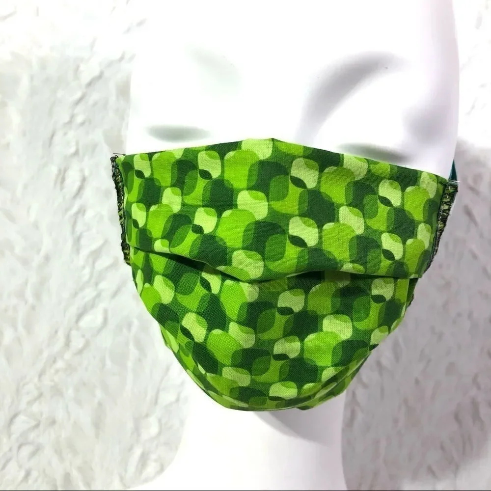 Green science face mask PPE protection cover shape
